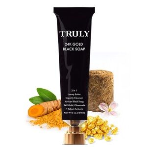 Truly Beauty 24K Gold Black Soap for Face and Body